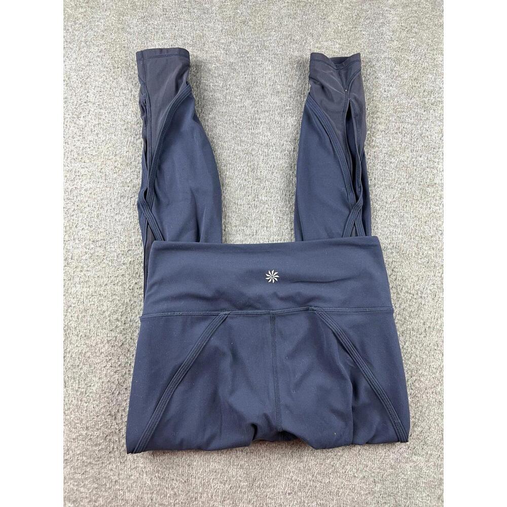 Athleta Women's‎ Black Athletic Leggings with Mesh Detailing Size XS